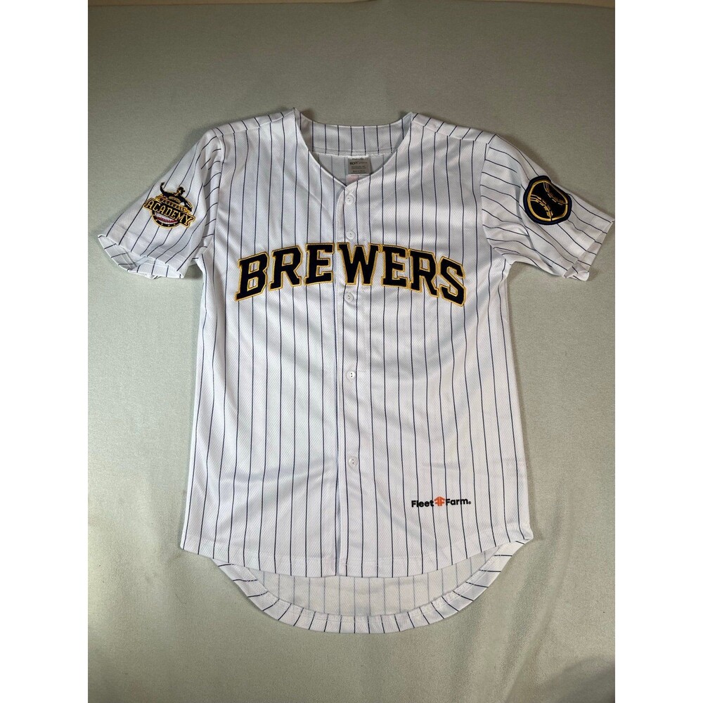 Milwaukee Brewers youth baseball academy jersey large